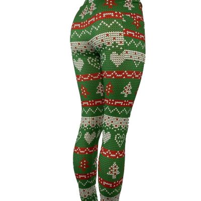 Crochet Sweater Style Christmas Leggings Multiple Sizes Super Soft w/ POCKETS!!